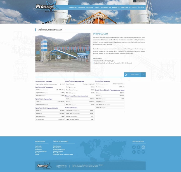 UX Ajans Yazılım ve Medya Hizmetleri Promax Beton Santralleri, Web Yazılım ve Tasarım Projesi-3
