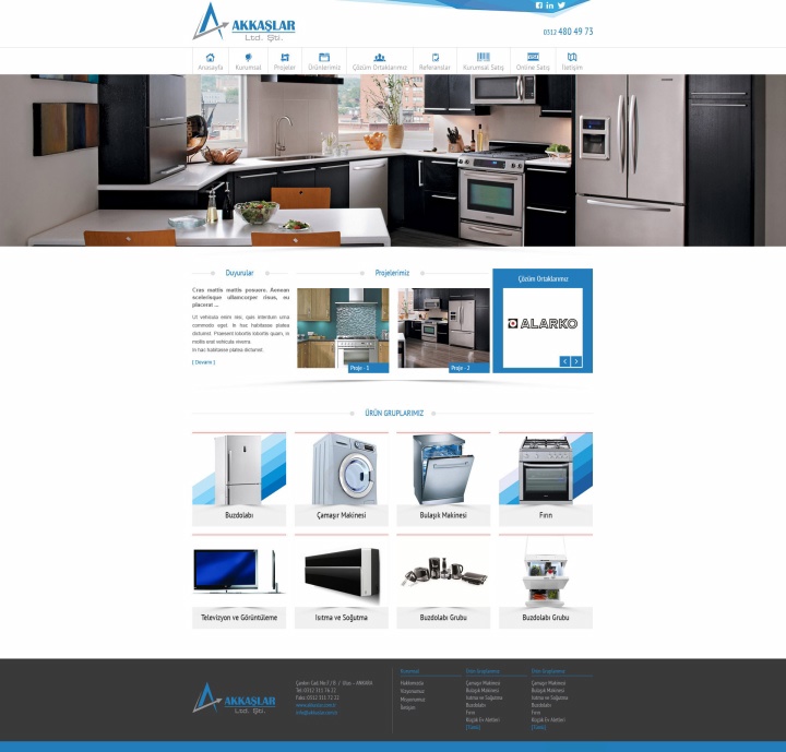 UX Ajans Yazılım ve Medya Hizmetleri Akkaşlar Dayanıklı Tüketim Malzemeleri, Web Sitesi Yazılım Projesi-2
