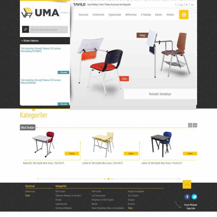 Uma Mobilya Web Site Tasarım Projesi