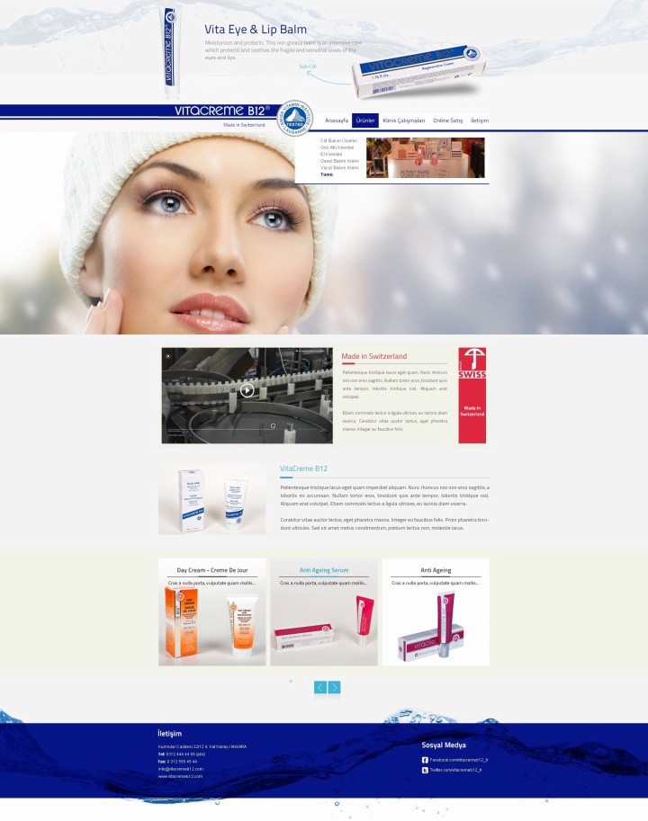 UX Ajans Yazılım ve Medya Hizmetleri Vita Krem, Web Tasarım ve Yazılım Projesi-2