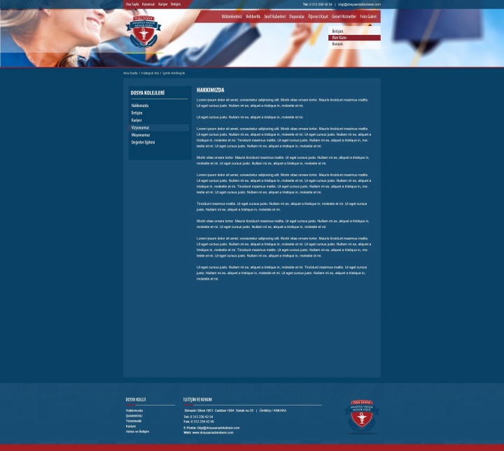 UX Ajans Yazılım ve Medya Hizmetleri Dosya Koleji, Web Site Yazılım ve Tasarım Projesi-3