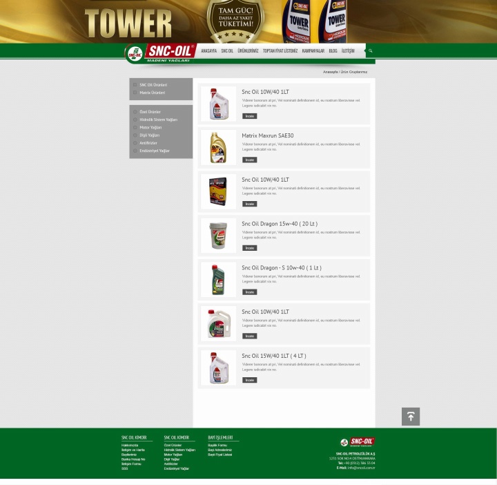 UX Ajans Yazılım ve Medya Hizmetleri Snc Oil Petrol Ürünleri, Web Yazılım ve Tasarım Projesi-3