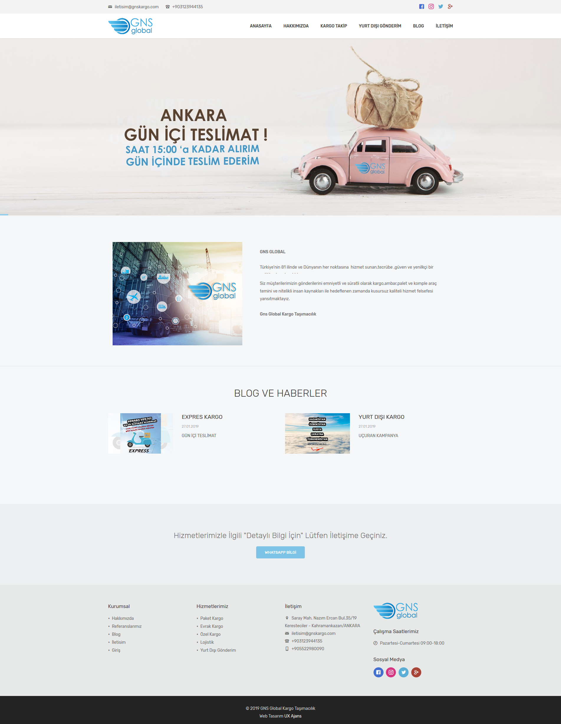 UX Ajans Yazılım ve Medya Hizmetleri&nbsp;GNS Global,&nbsp;Web Yazılım, Web Tasarım, Sunucu, Hosting ve E-Mail Hizmeti&nbsp;Projesi-3