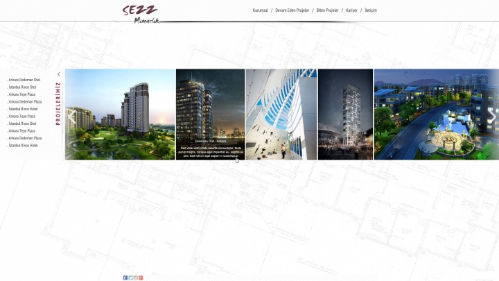 UX Ajans Yazılım ve Medya Hizmetleri Sezz Mimarlık, Web Site Yazılım ve Tasarım Projesi-2