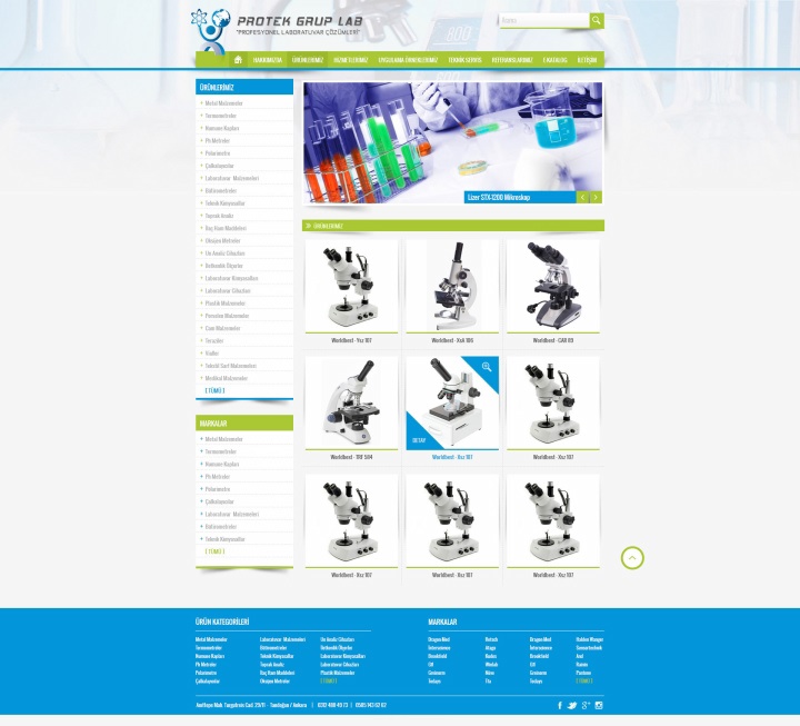 UX Ajans Yazılım ve Medya Hizmetleri Protech Medikal Lab, Web Yazılım ve Tasarım Projesi-2