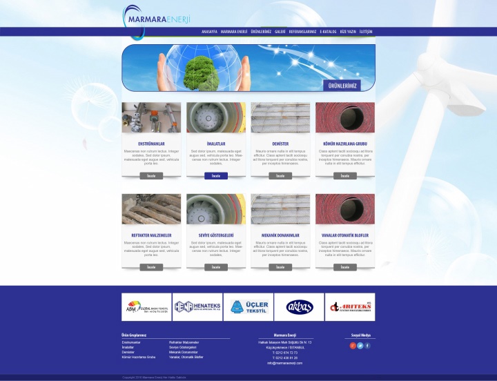 UX Ajans Yazılım ve Medya Hizmetleri Marmara Enerji, Web Tasarım ve Yazılım Projesi-2