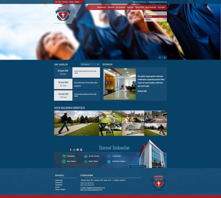 UX Ajans Yazılım ve Medya Hizmetleri Dosya Koleji, Web Site Yazılım ve Tasarım Projesi-2