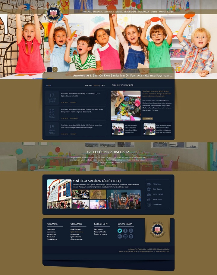 UX Ajans Yazılım ve Medya Hizmetleri Yenibilim Koleji, Web Tasarım ve Web Site Yazılım Projesi-3