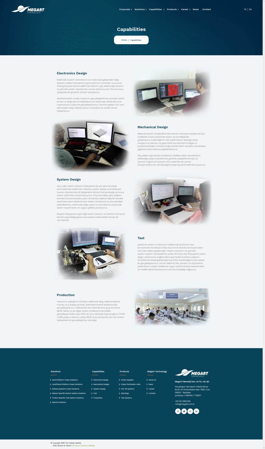 UX Ajans Yazılım ve Medya Hizmetleri Megart Teknoloji Sanayi, Web Tasarım ve Yazılım, Online Hizmet, Yazılım Danışmanlığı Projesi-3