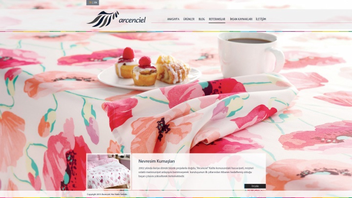 UX Ajans Yazılım ve Medya Hizmetleri Arcenciel Tekstil, Web Tasarım Projesi-3