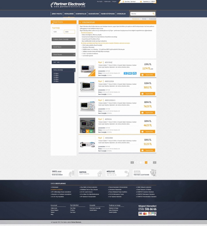 UX Ajans Yazılım ve Medya Hizmetleri Partner Elektronik, E-Ticaret ve Web Tasarım Projesi-2