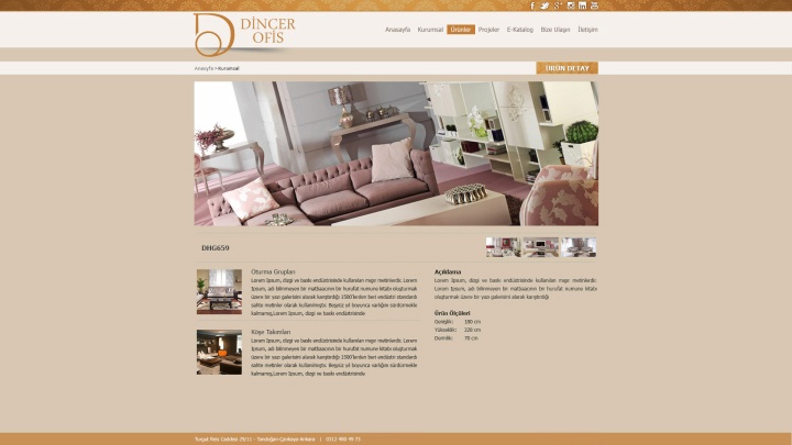 UX Ajans Yazılım ve Medya Hizmetleri Dincer Ofis Mobilyaları, İnternet Sitesi Tasarım Projesi-3