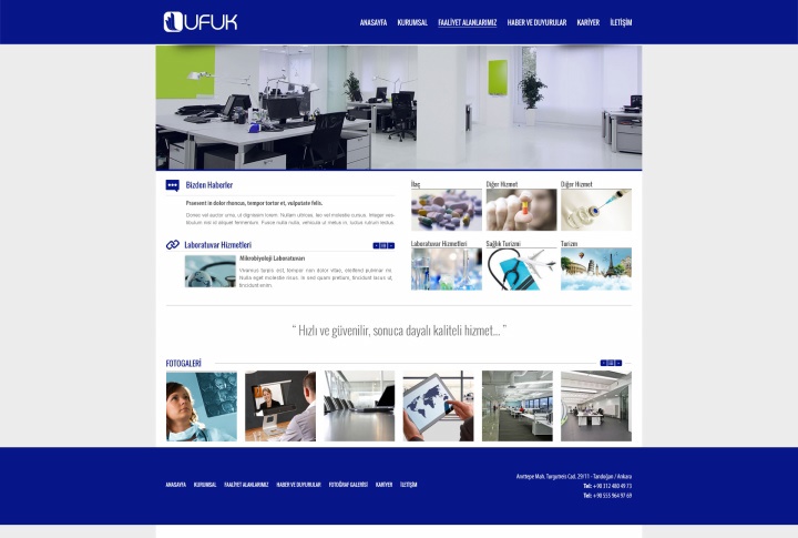 UX Ajans Yazılım ve Medya Hizmetleri Ufuk Sarl Laboratuvar, Web Tasarım ve Yazılım Projesi-2