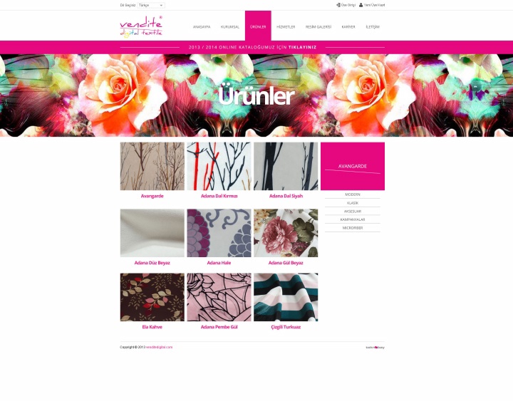 UX Ajans Yazılım ve Medya Hizmetleri Venditte Digital Tekstil, Web Tasarım ve Yazılım Projesi-2
