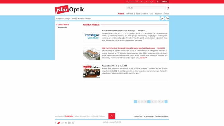 UX Ajans Yazılım ve Medya Hizmetleri İşbir Optik, Web Tasarım ve Yazılım Projesi-2